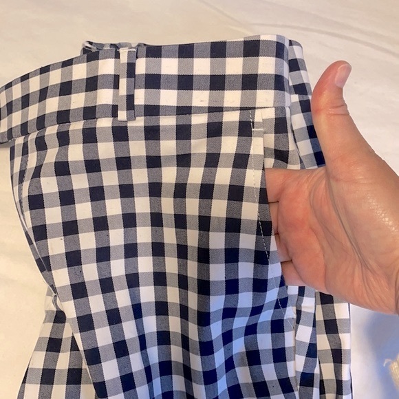 โSOLDโ๐3 for $35๐Banana Republic Navy Gingham Pants - Picture 7 of 13